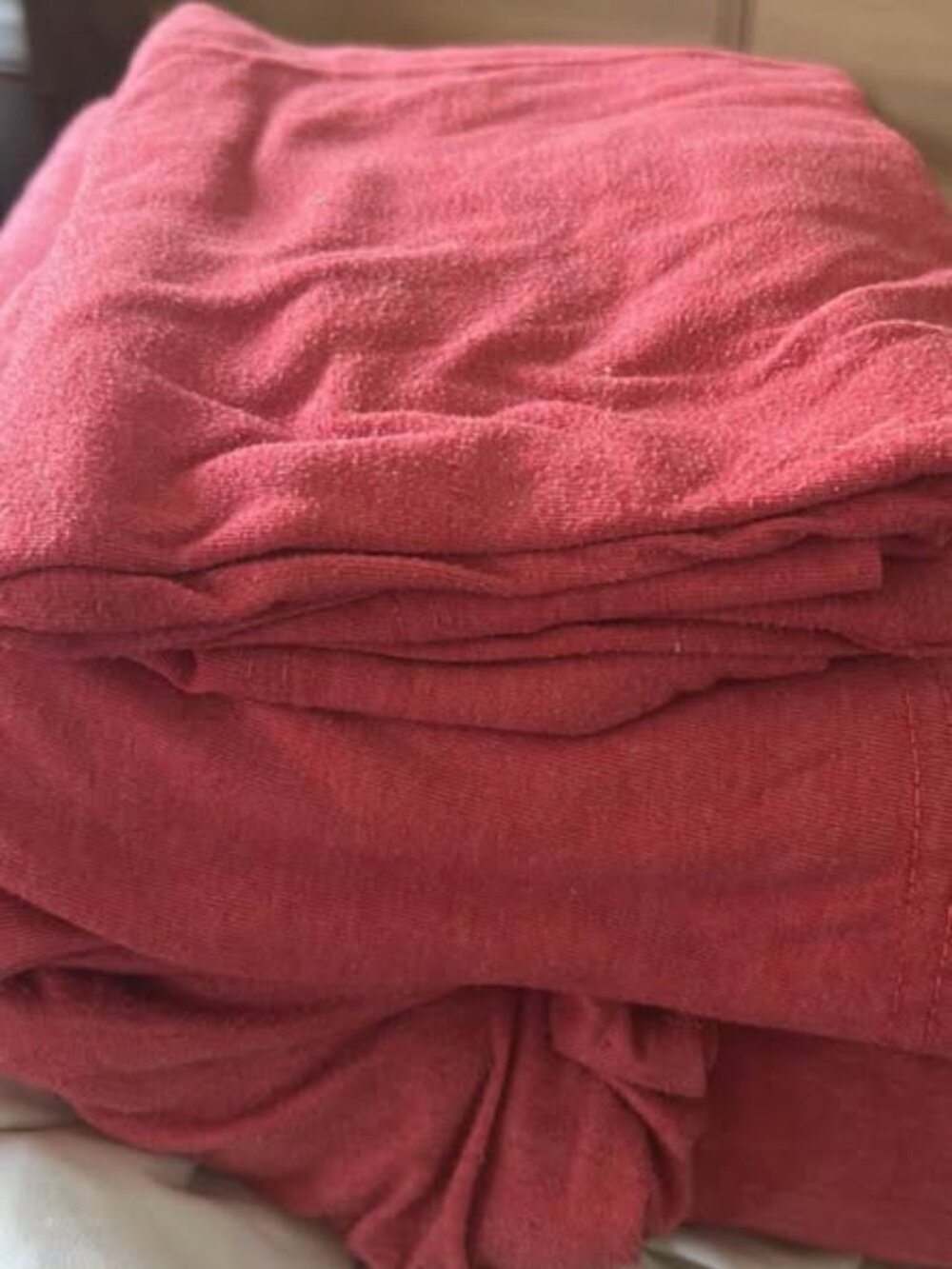 Modern Southern Home Red Queen 100% Cotton Flannel 4 PCS Sheet Set. VINTAGE